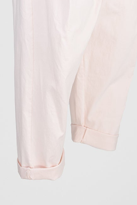 Дамски панталони с колан и еластична талия – Pink Breeze