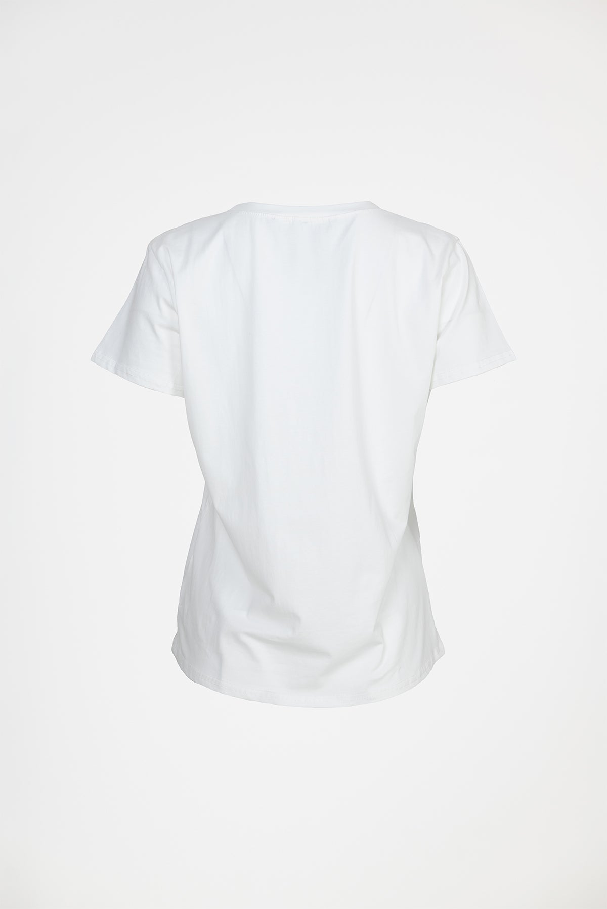 Дамска бяла тениска с флорален принт и надпис – Bloom For Yourself