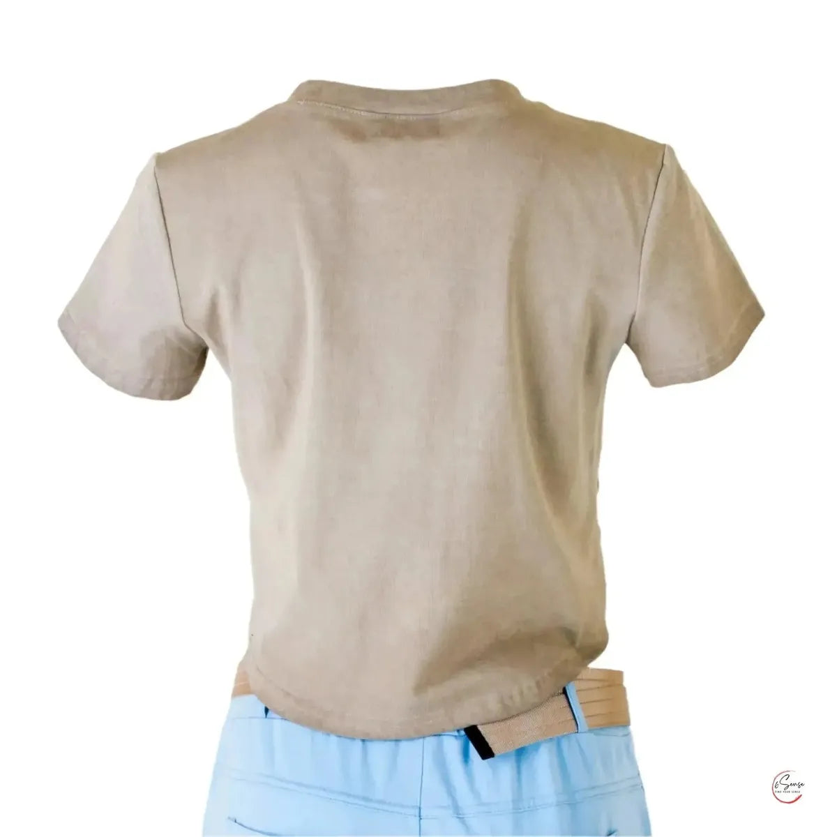 Тениска JILL STUARTS – Пясъчен Тон за Бохо Естетика 🌾✨