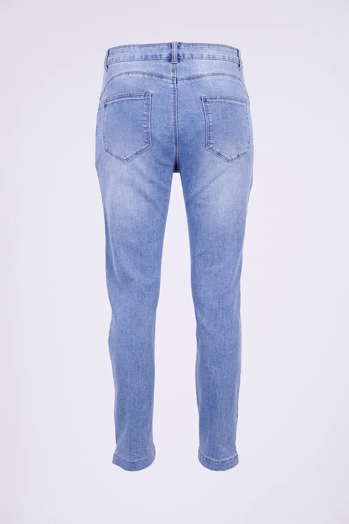 Дамски класически дънки Plus Size с висока талия - Timeless Denim-дънки-6Sense