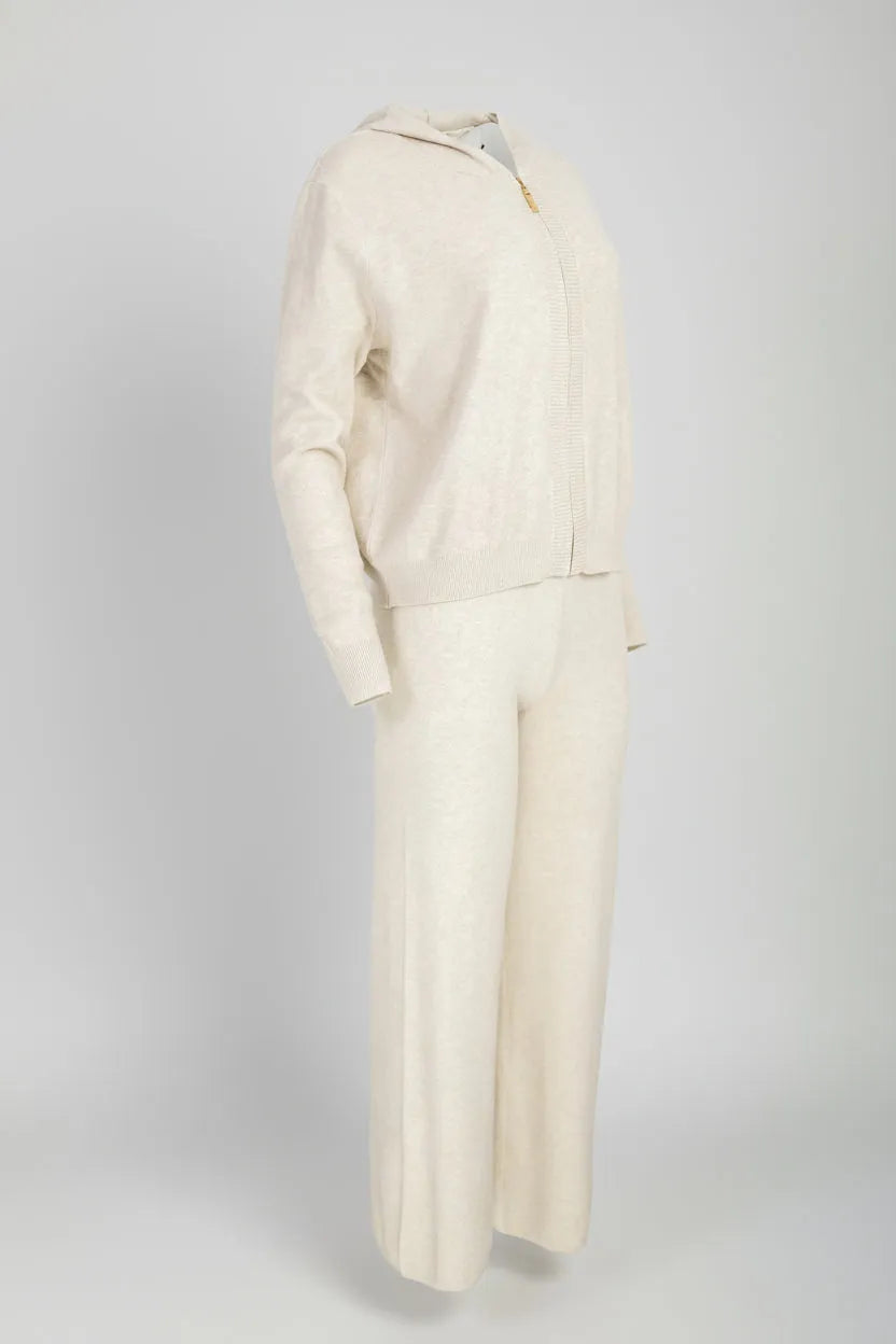 Дамски комплект от фино плетиво в екрю - Azure-комплекти-6Sense