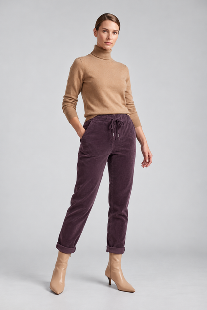 Дамски джинси в цвят слива – Plum Corduroy