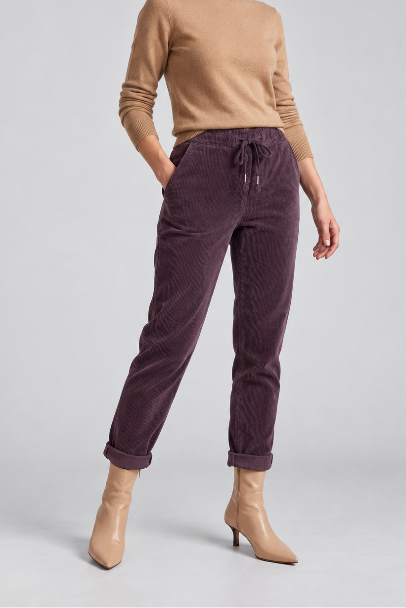 Дамски джинси в цвят слива – Plum Corduroy