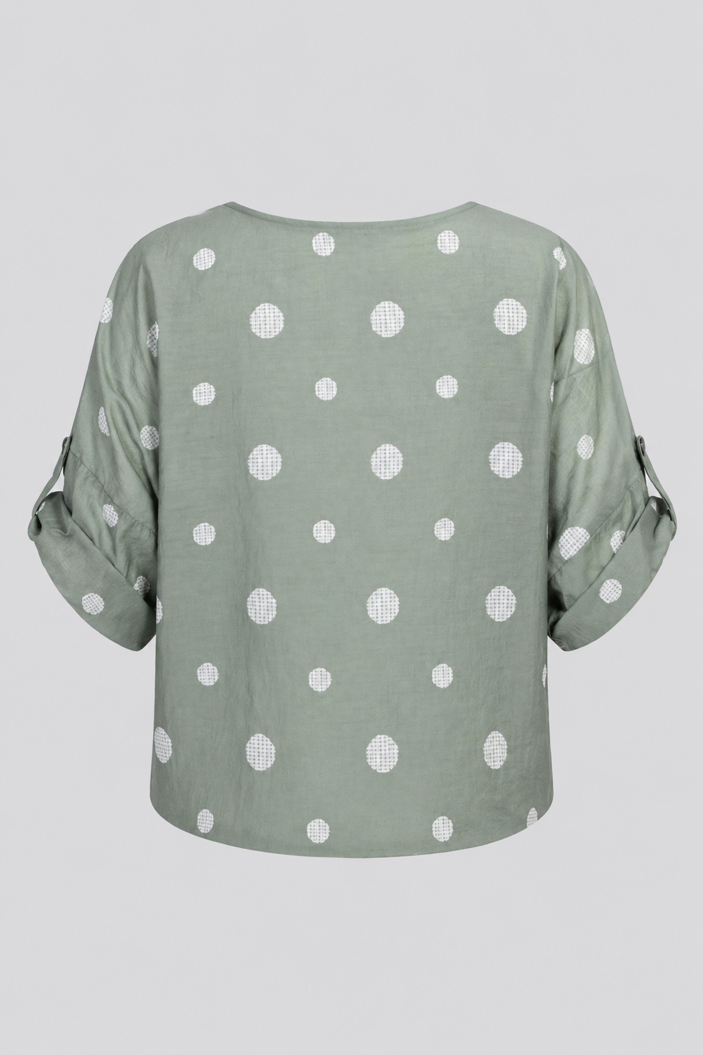 Дамска блуза с връзка и десен на точки от тенсел – Summer Dot