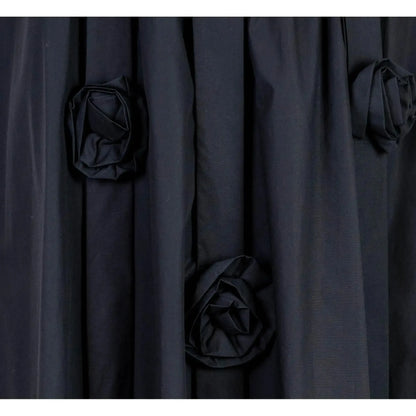 Черна миди пола с 3D рози | колекция есен-зима 6Sense