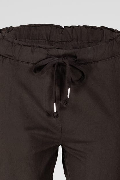 Дамски памучен панталон с еластична талия до 3XL - Cocoa Ease