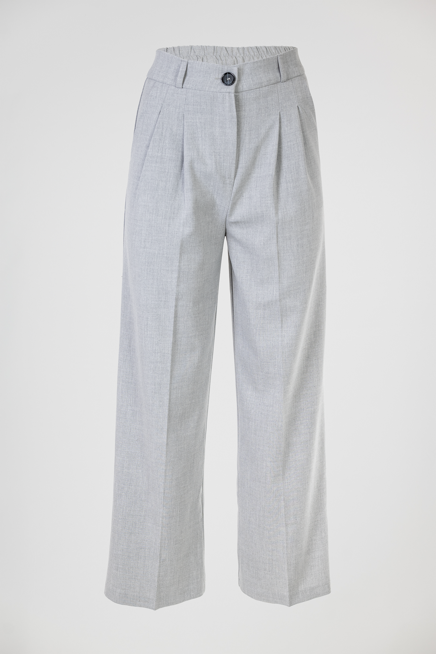 Дамски светлосив чино панталон с висока талия – Soft Grey Chino