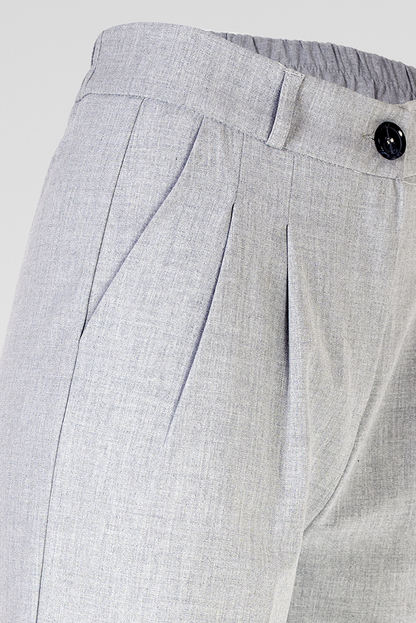 Дамски светлосив чино панталон с висока талия – Soft Grey Chino
