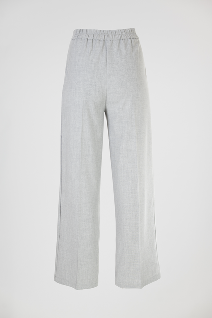 Дамски светлосив чино панталон с висока талия – Soft Grey Chino