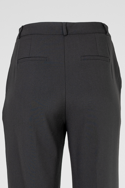 Черен дамски палацо панталон с широк крачол – Black Tailored Palazzo