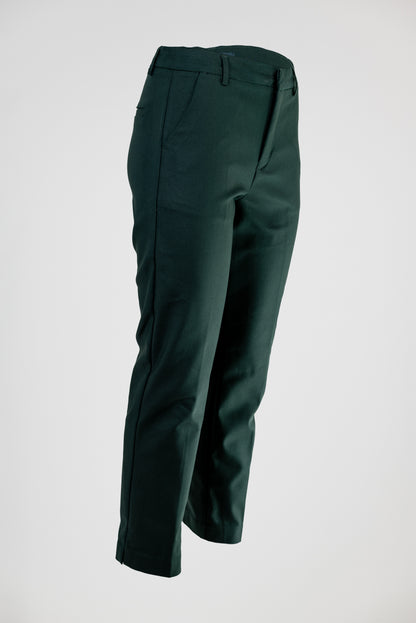 Дамски тъмнозелен панталон с висока талия – Forest Tailored Pants