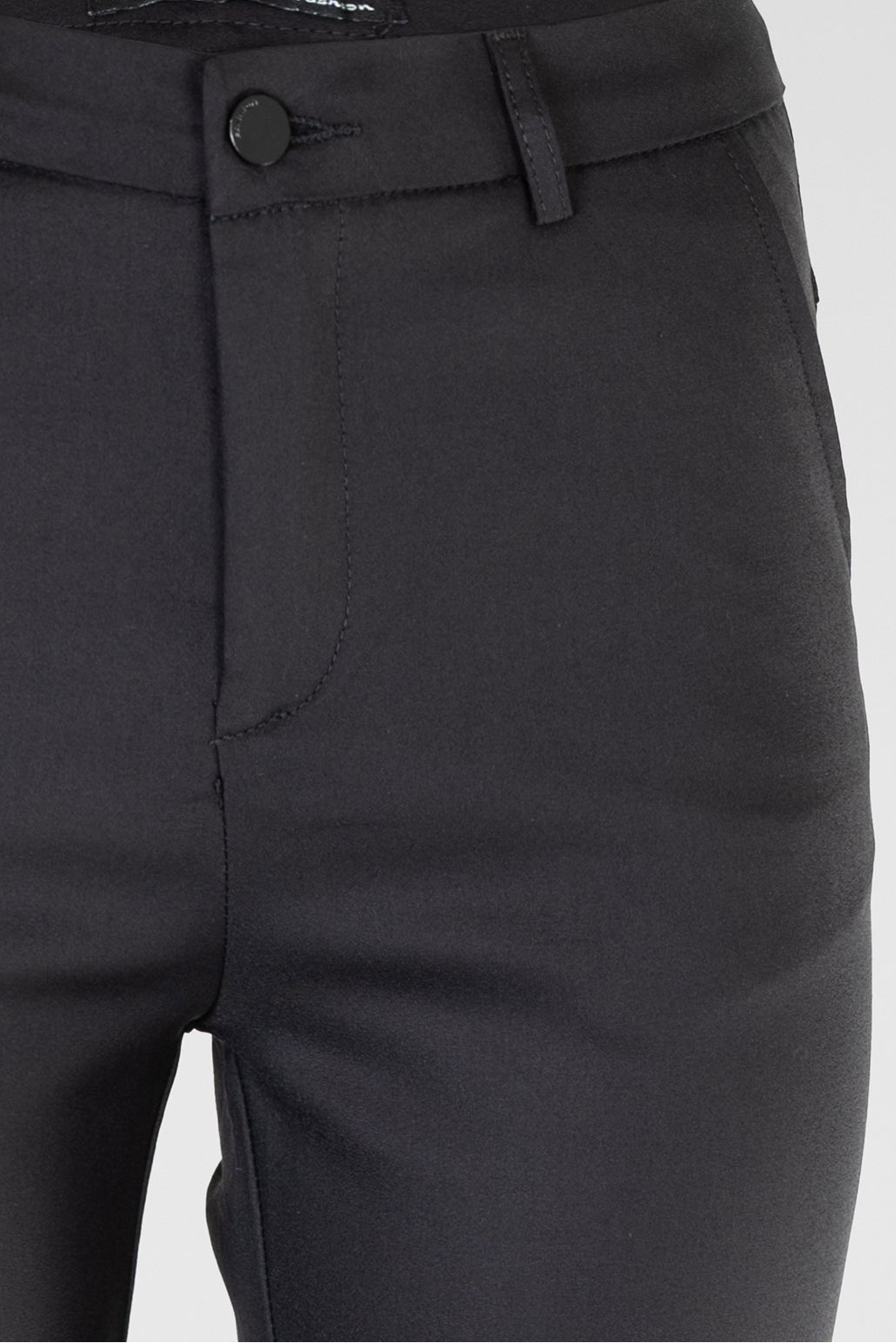 Дамски черен панталон с права кройка и висока талия – Black Tailored Pants