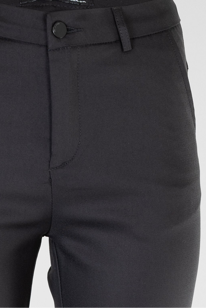 Дамски черен панталон с права кройка и висока талия – Black Tailored Pants