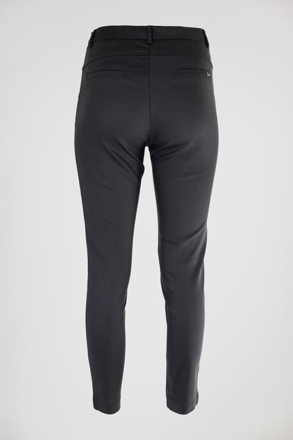 Дамски черен панталон с права кройка и висока талия – Black Tailored Pants
