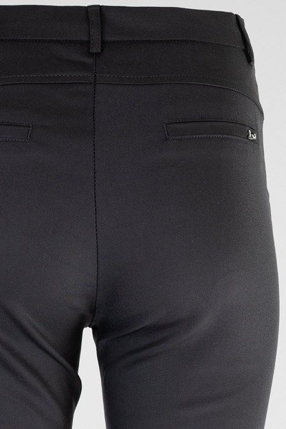 Дамски черен панталон с права кройка и висока талия – Black Tailored Pants