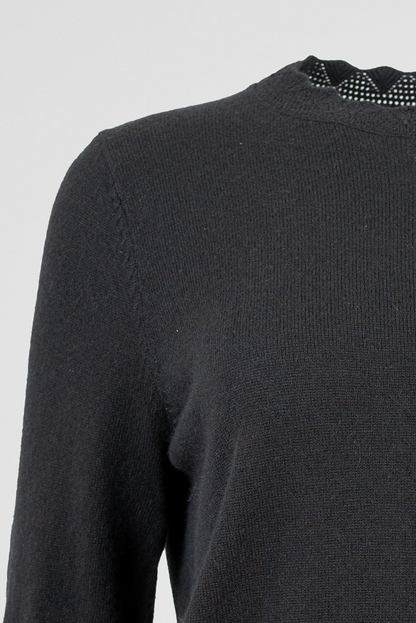 Дамски вълнен пуловер с ажурни детайли – Wool Edge