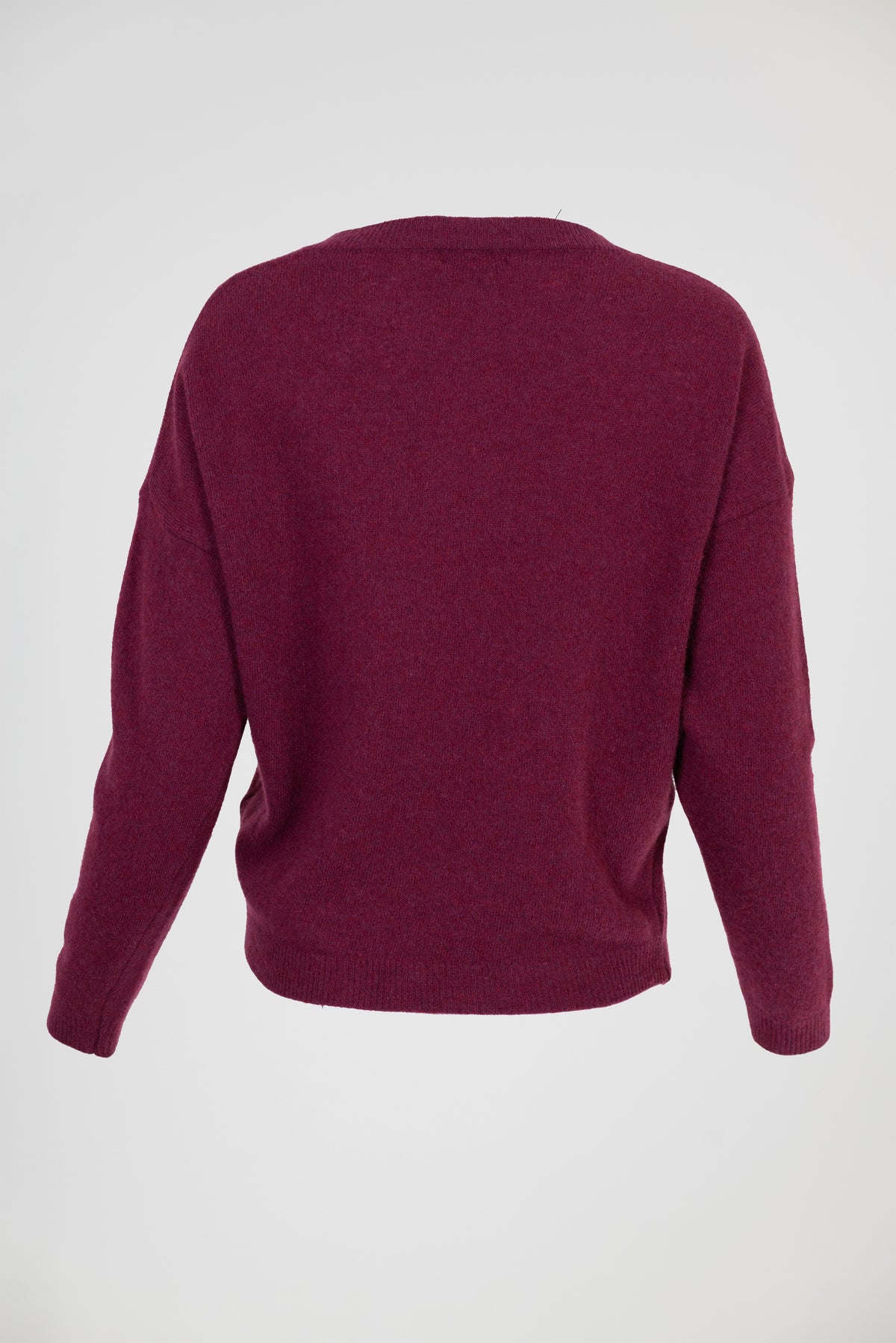 Дамски пуловер от 100% мериносова вълна – Merino Burgundy