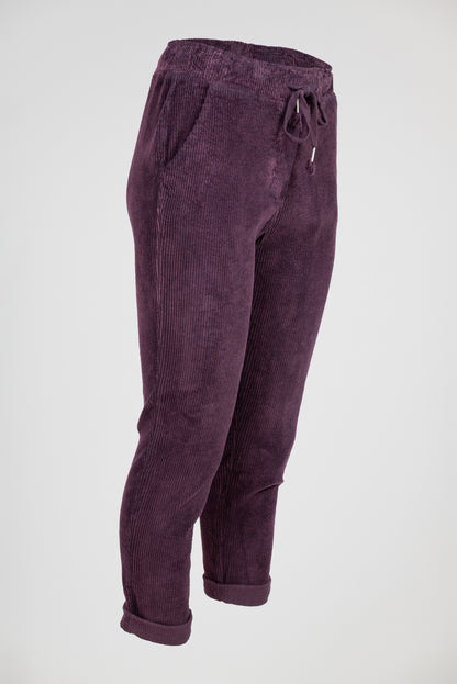 Дамски джинси в цвят слива – Plum Corduroy