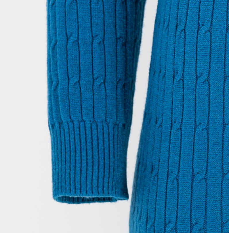 Плетена рокля с полу-поло яка - Serina