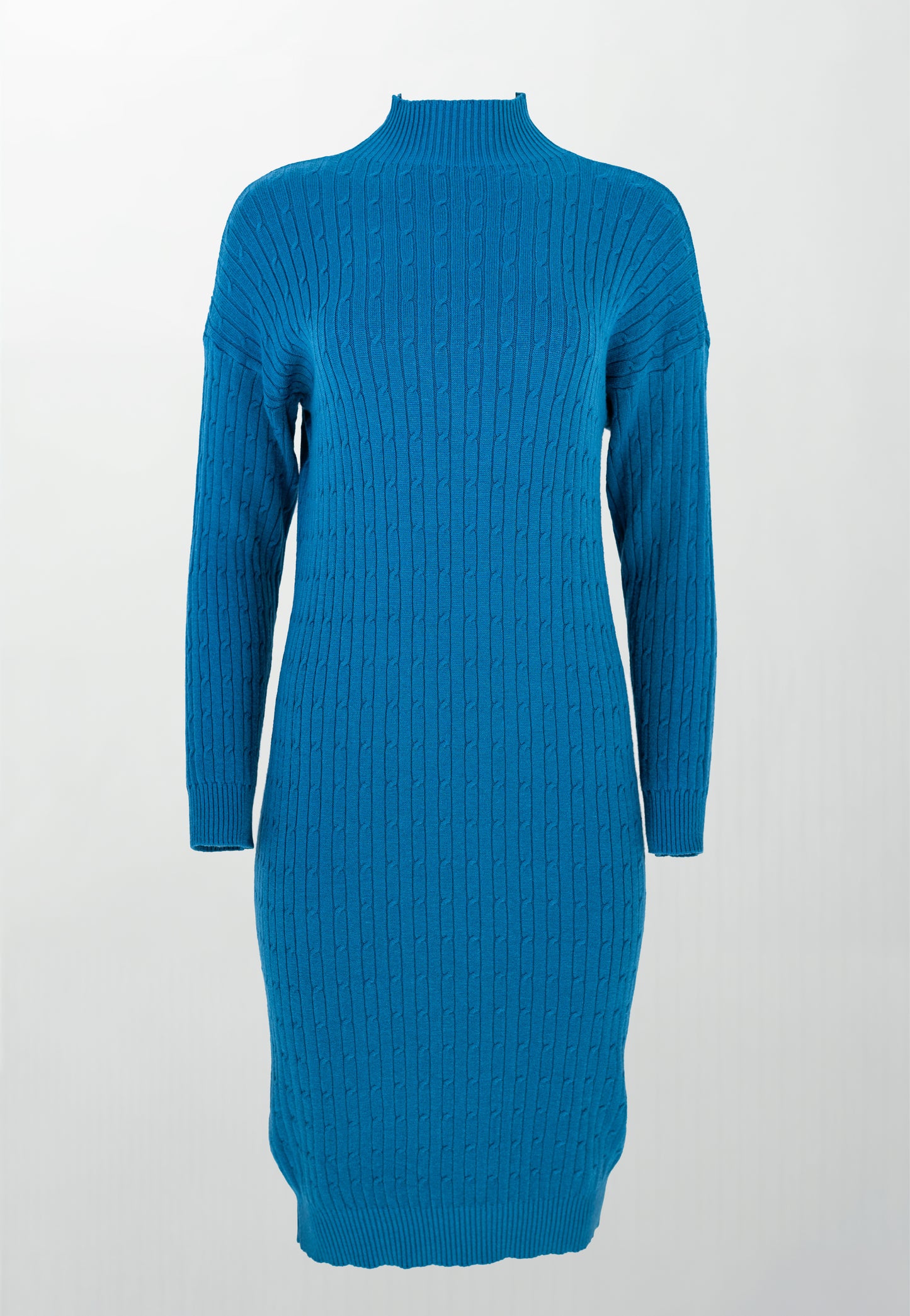 Плетена рокля с полу-поло яка - Serina