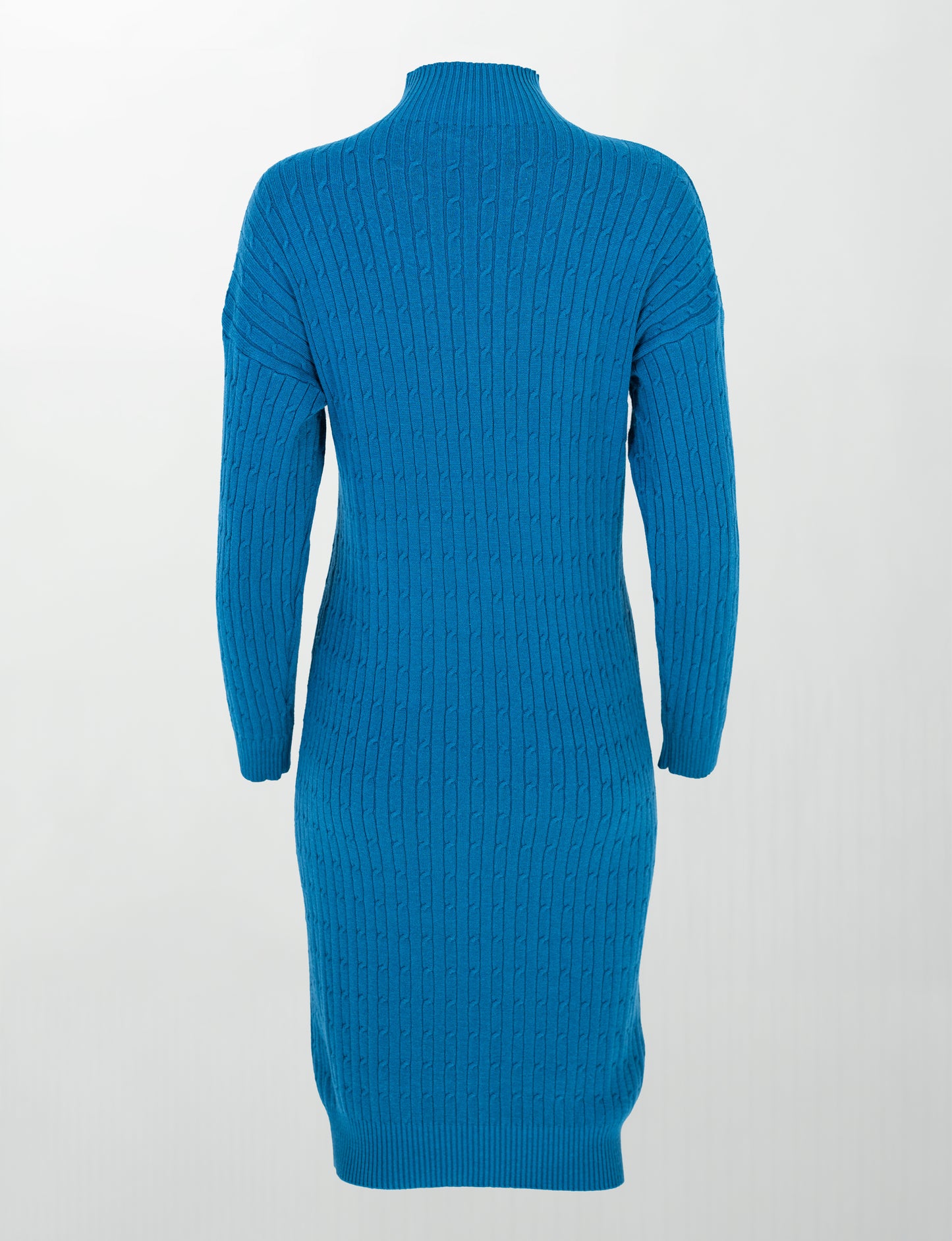 Плетена рокля с полу-поло яка - Serina