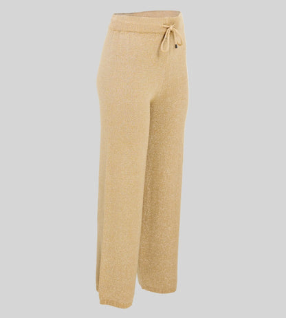 Дамски комплект от фино плетиво в златисто - Sand