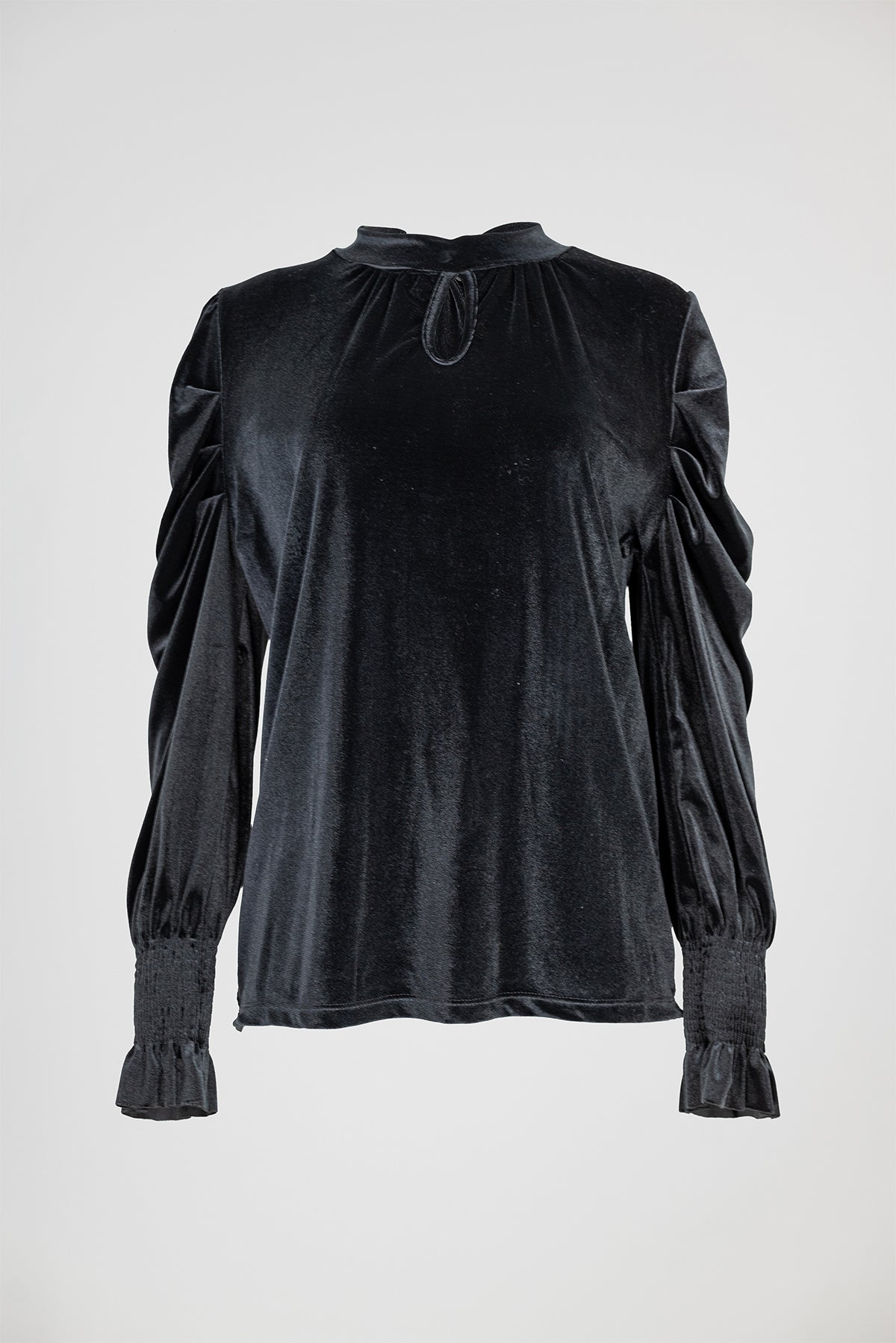 Дамска кадифена блуза - Black Velvet