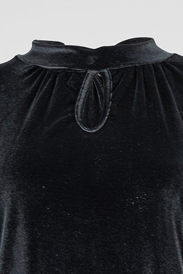 Дамска кадифена блуза - Black Velvet