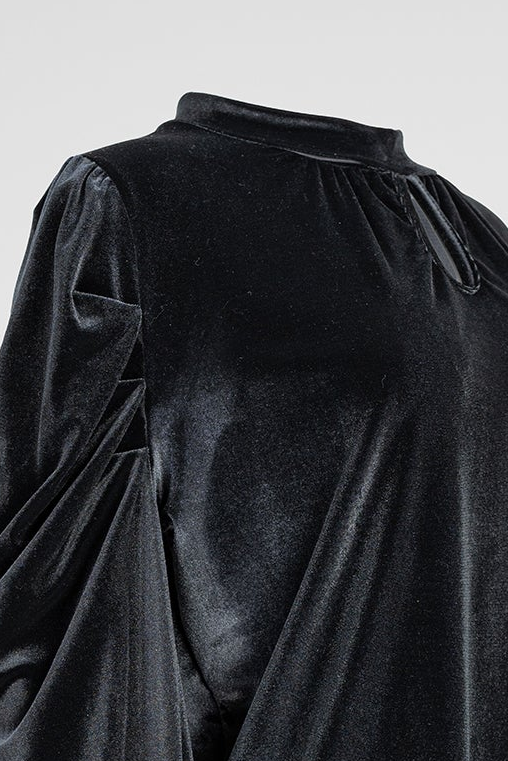 Дамска кадифена блуза - Black Velvet