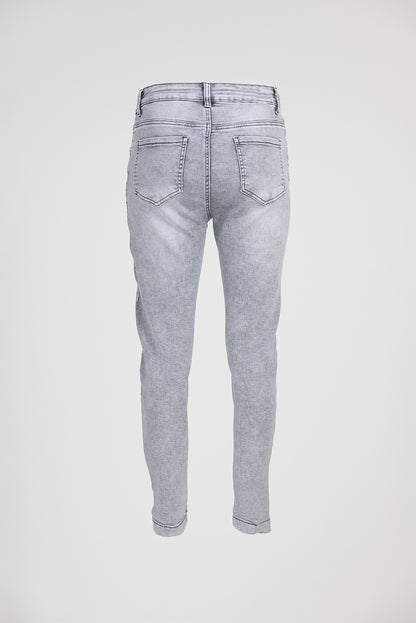 Дамски еластични дънки Plus Size - Silver Fit