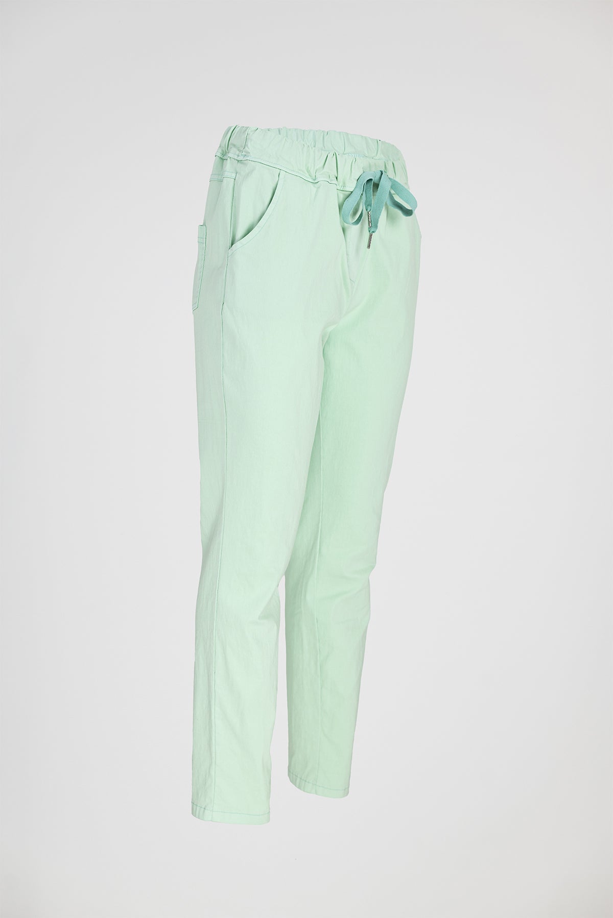 Дамски еластичен панталон мента - Easy