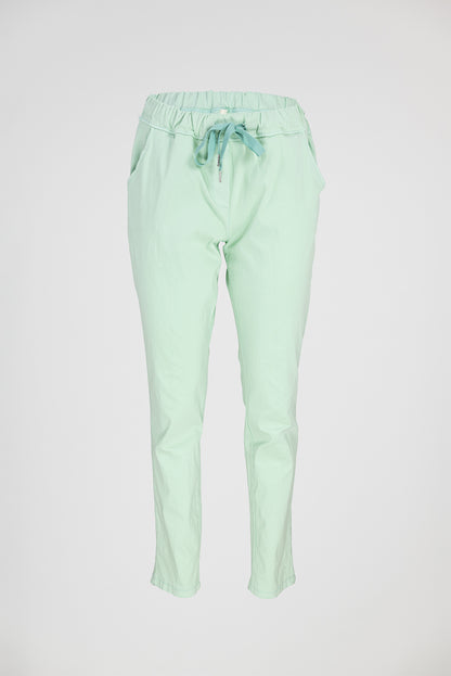 Дамски еластичен панталон мента - Easy