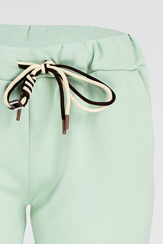 Дамски комплект мента със суичър и панталон  - Sunny Zip Set