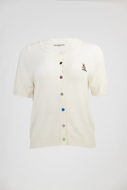 Дамска жилетка с къс ръкав - Ivory Chic