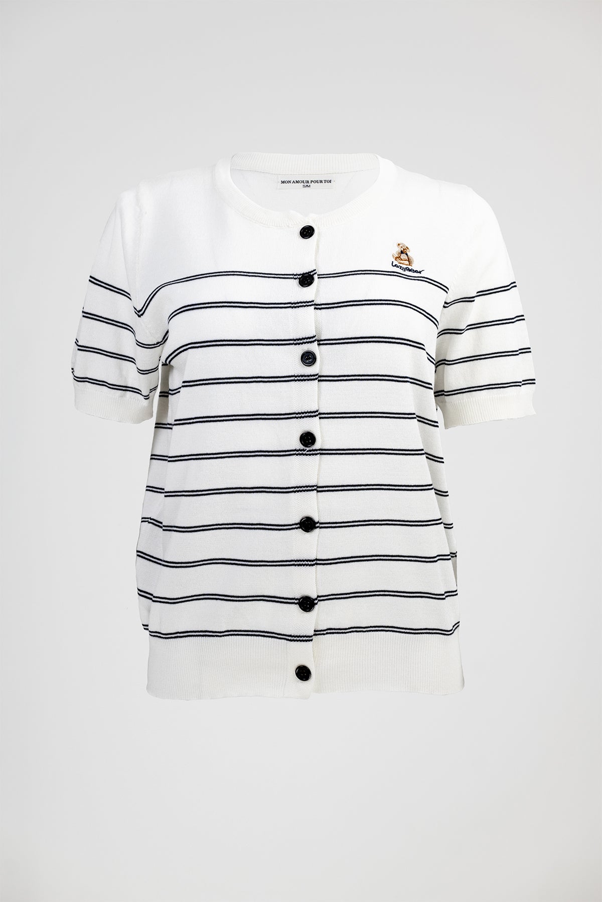 Дамска готова визия - жилетка и пола с висока талия – Cocoa Stripe Set