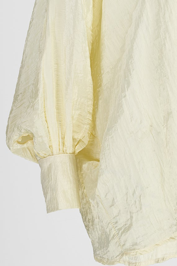 Дамска блуза с панделка на яката и прилеп ръкави – Vanilla Bow