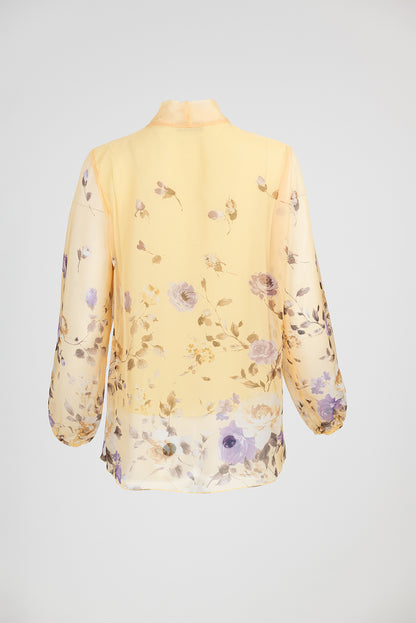 Дамска ефирна блуза с панделка - Soft Sun