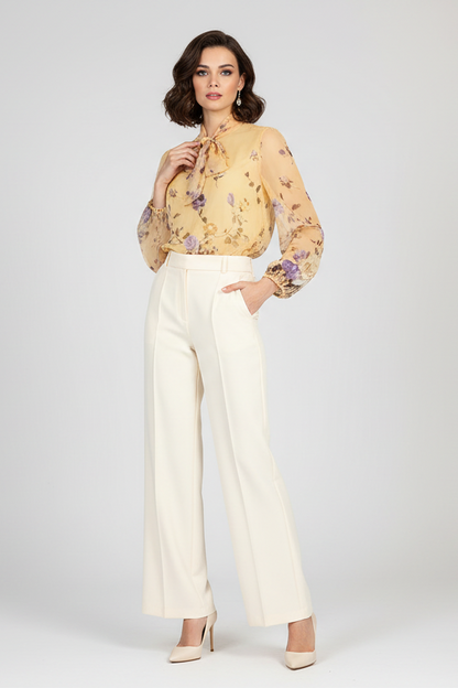 Дамска ефирна блуза с панделка - Soft Sun