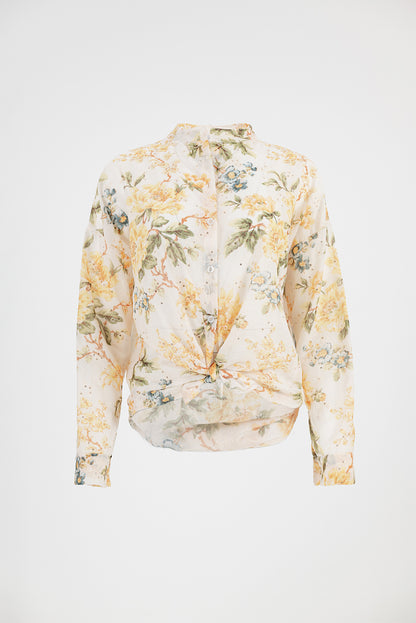 Дамска риза с пастелен флорален принт - Pastel Bloom