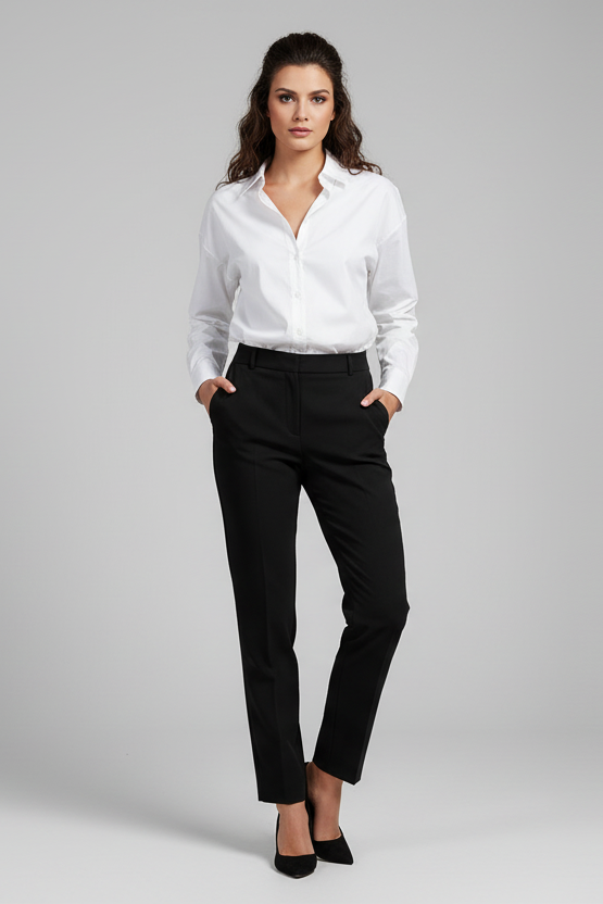 Дамска бяла класическа риза - White Ease