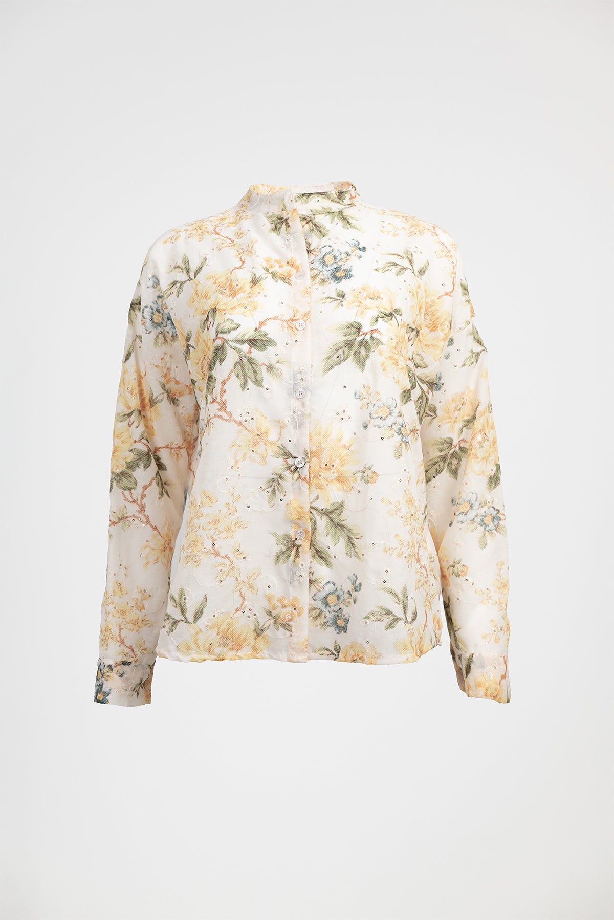 Дамска риза с пастелен флорален принт - Pastel Bloom