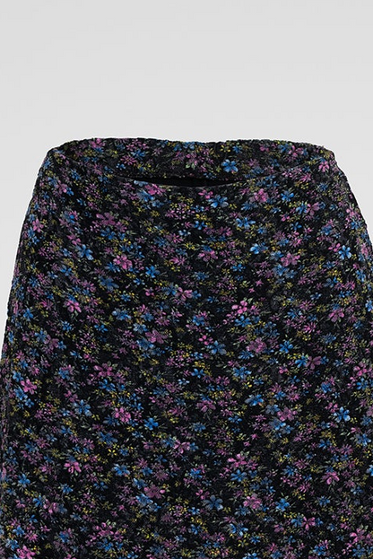 Тюлена миди пола с флорален принт - Midnight Flower