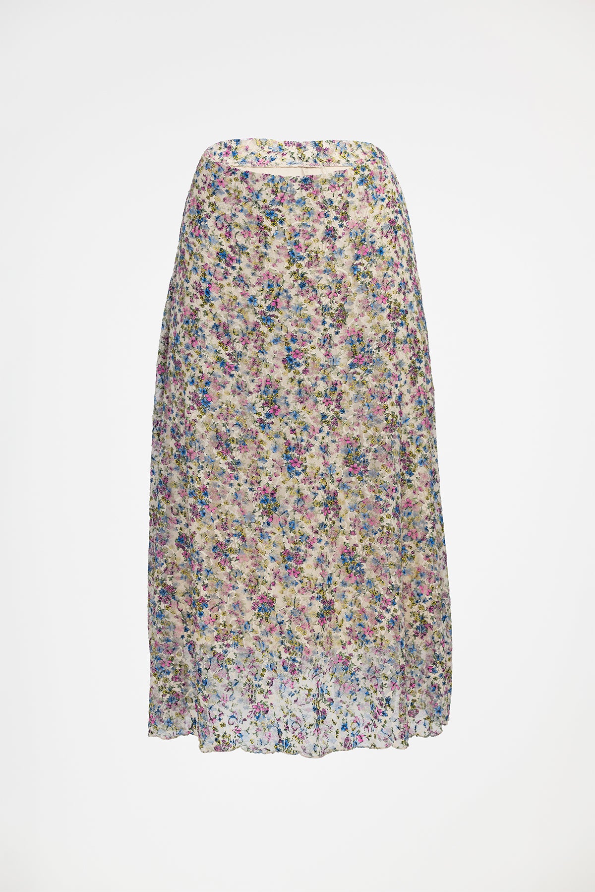 Тюлена миди пола с флорален принт - Morning Flower