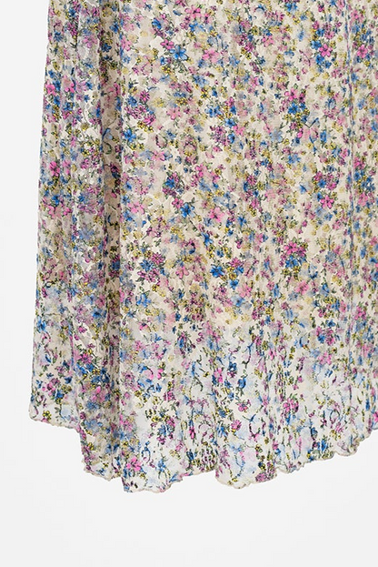 Тюлена миди пола с флорален принт - Morning Flower