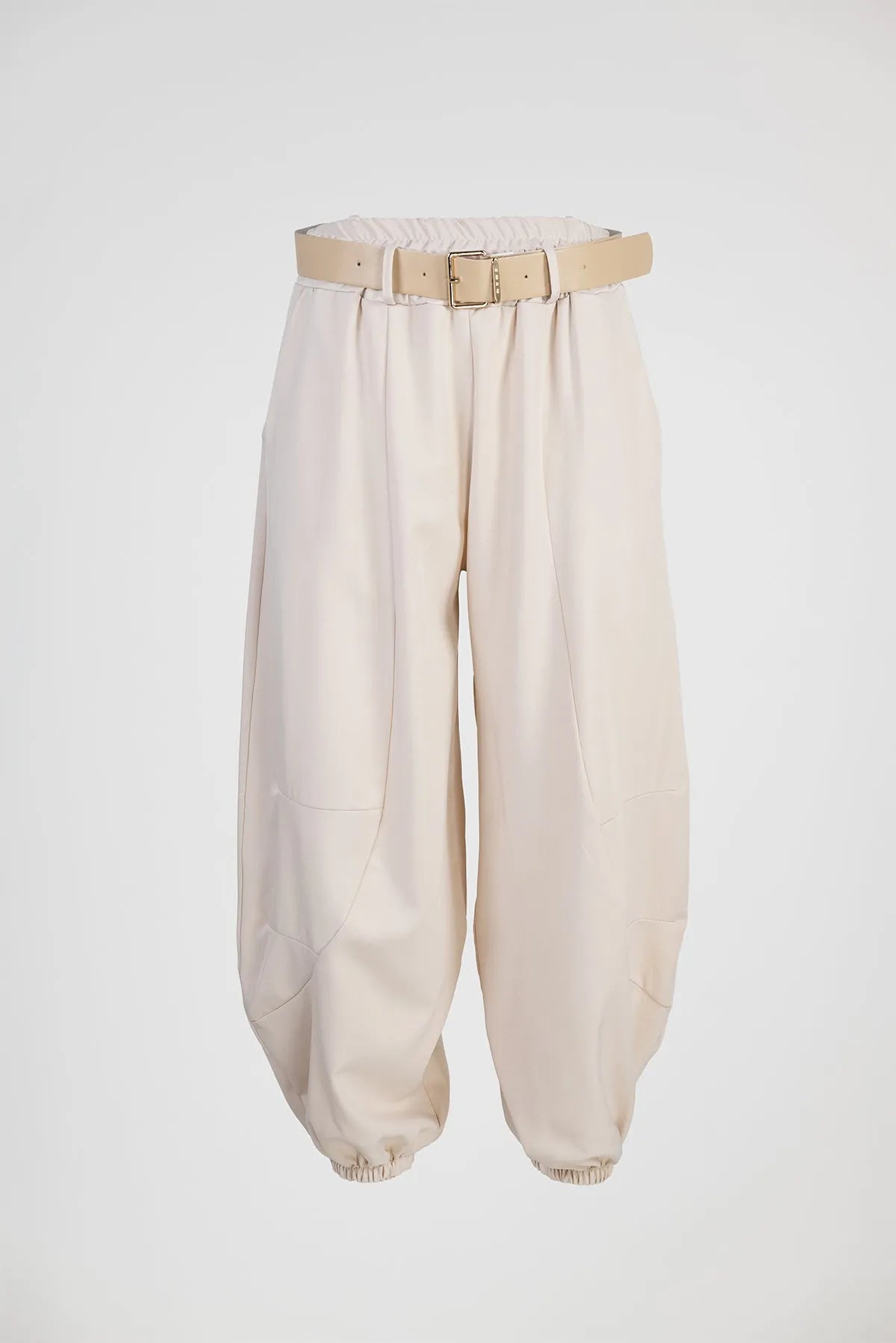 Дамски панталон тип харем с колан - Sand Puff