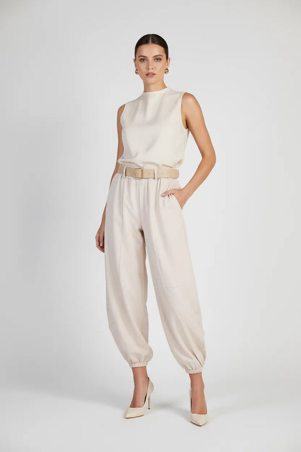 Дамски панталон тип харем с колан - Sand Puff