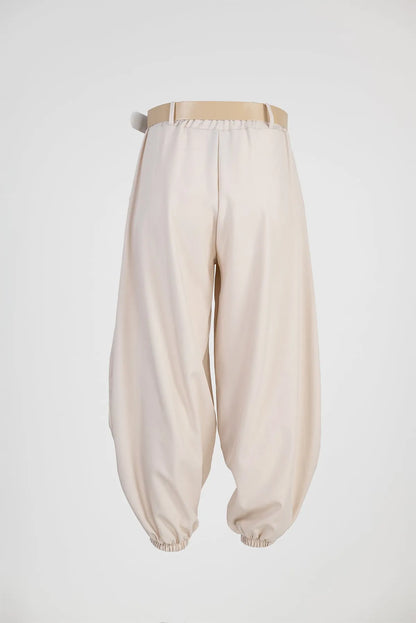 Дамски панталон тип харем с колан - Sand Puff