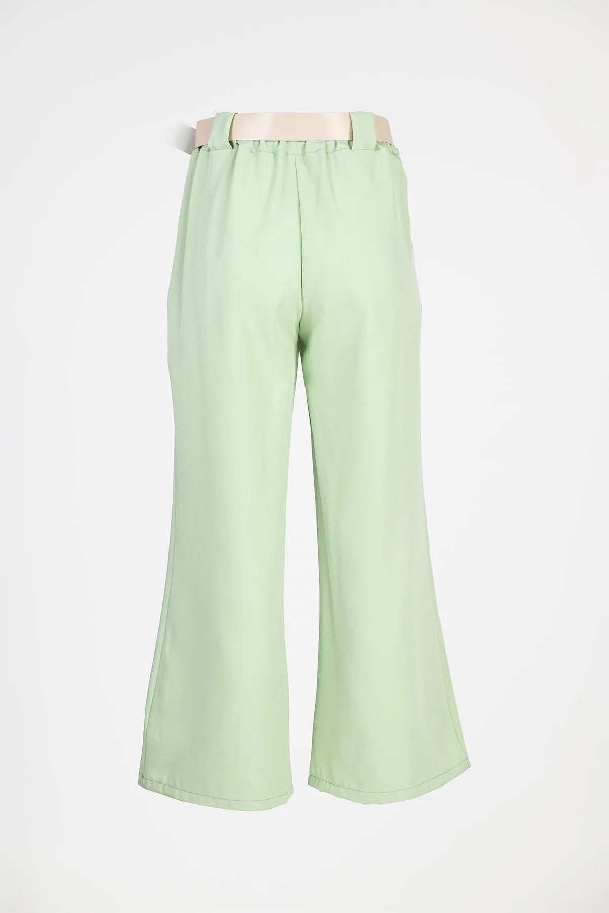 Дамски широк панталон - мента - Wide Leg