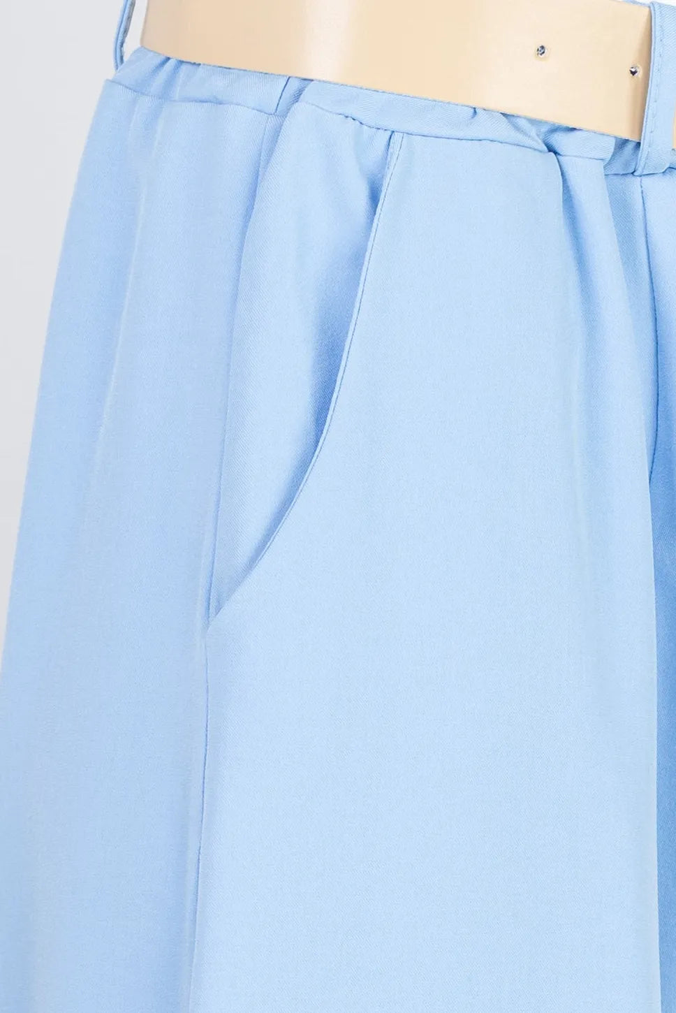 Дамски панталон тип харем с колан - Sky Puff