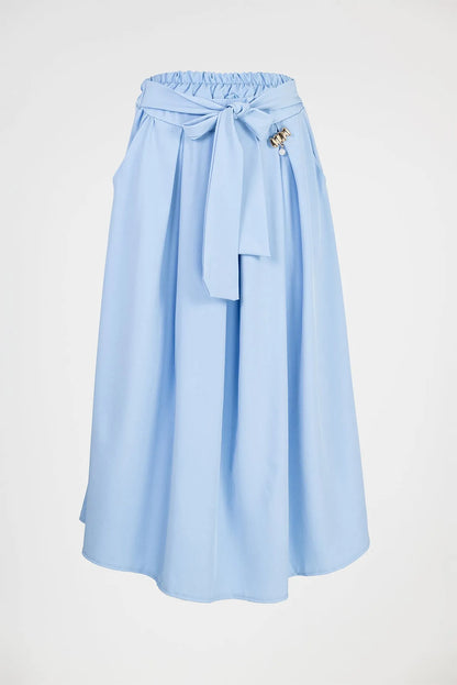 Дълга небесно синя пола с панделка - Sky Ribbon